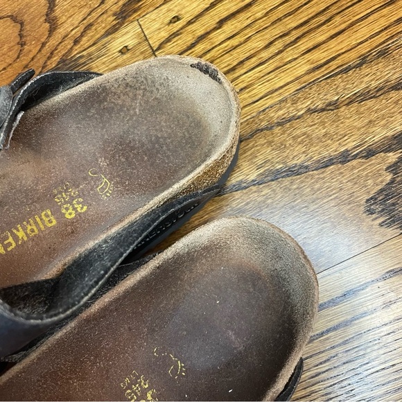 Birkenstock Black Leather Sandals - Picture 3 of 5